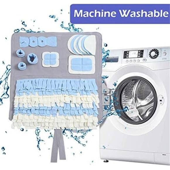 Snuffle Mat for Dogs, M Size 23.6" x 39.4" for Small/Medium Breed Dogs, Non-Slip - Picture 6 of 7